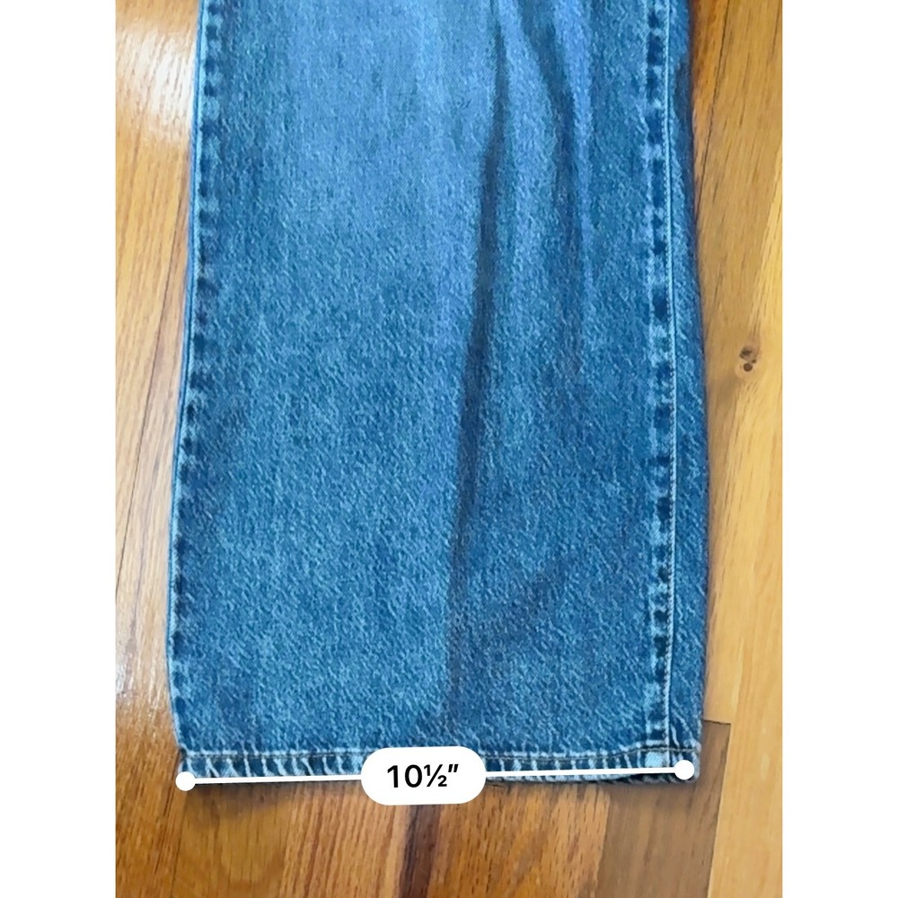 NWT RE:WASH Jeans Women Classic Rise A Line Wide Leg Distressed Versatile Sz5/27 - Picture 8 of 12